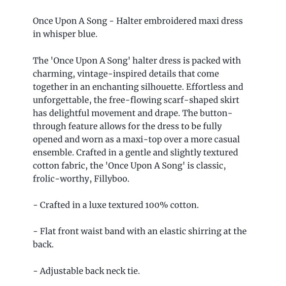 ONCE UPON A SONG - HALTER EMBROIDERED Mint S - Picture 8 of 12